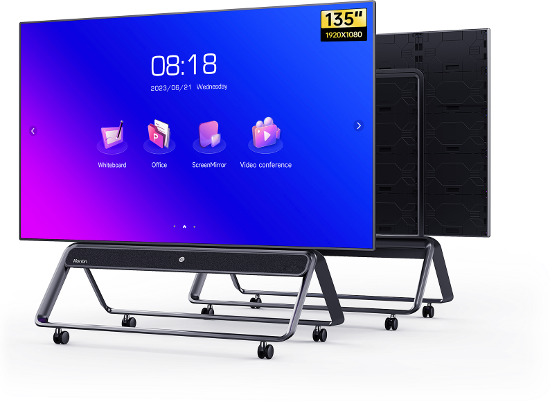 135 led interactive led flat panel